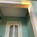 玄関飾り柱　シリコン塗装完了