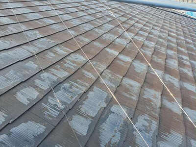 掛川市下垂木　Ｙ様邸　カラーベスト屋根　高耐候シリコン塗装+クリヤー塗装