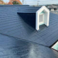 屋根　シリコン塗装＋クリヤー塗装完了