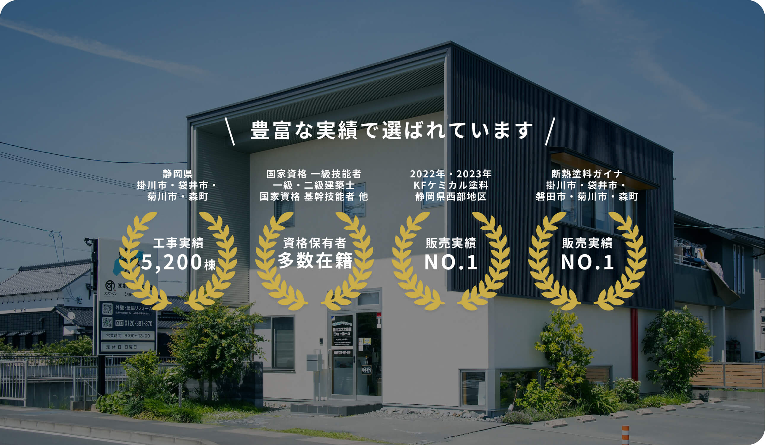 豊富な実績で選ばれています