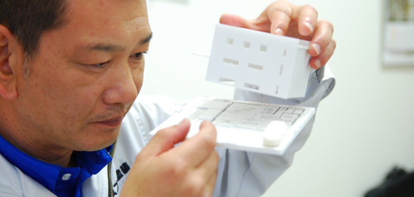 建築士が家の状態を総合的に判断。最適なご提案をいたします。