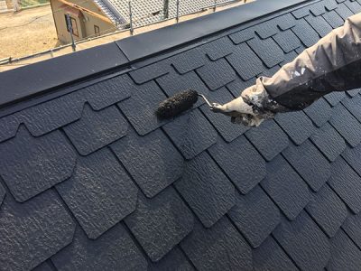 【屋根】上塗り塗装