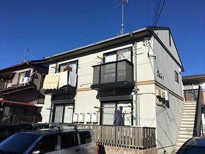 掛川市旭ヶ丘　Ｖアパート様　屋根・外壁塗装リフォーム