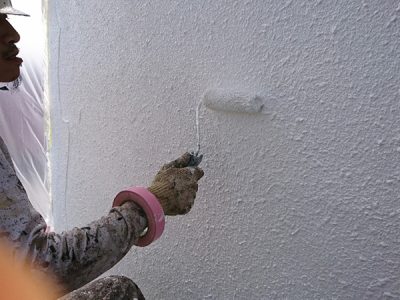 【外壁】　中塗り塗装