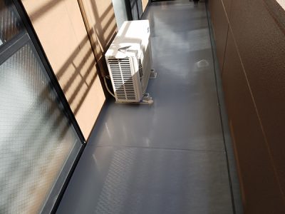 ベランダ床　塗装完了