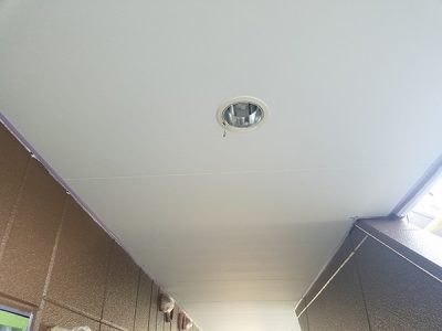 【軒天】塗装完了
