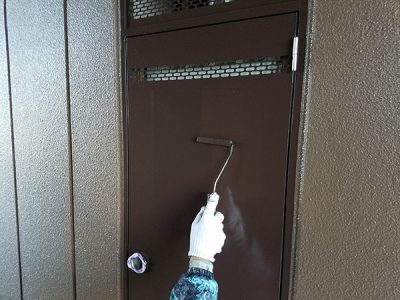 【パイプシャフト】上塗り塗装