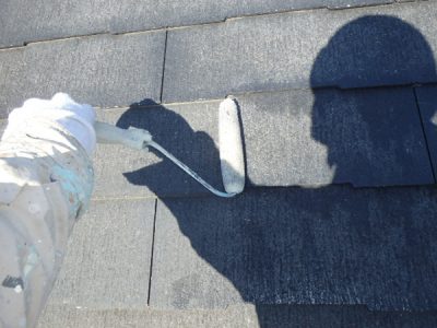 【屋根】下塗り塗装