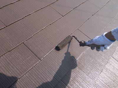 【屋根】　上塗り塗装