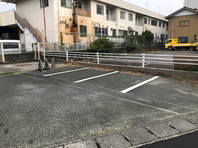 駐車場ライン　施工完了