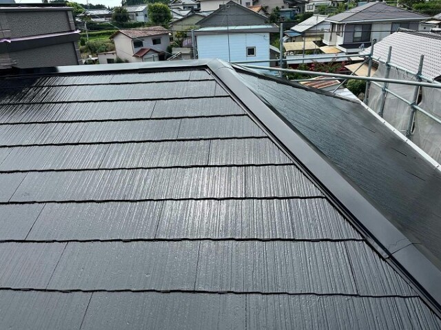 屋根カラーベスト　塗装完了<br />
<br />
