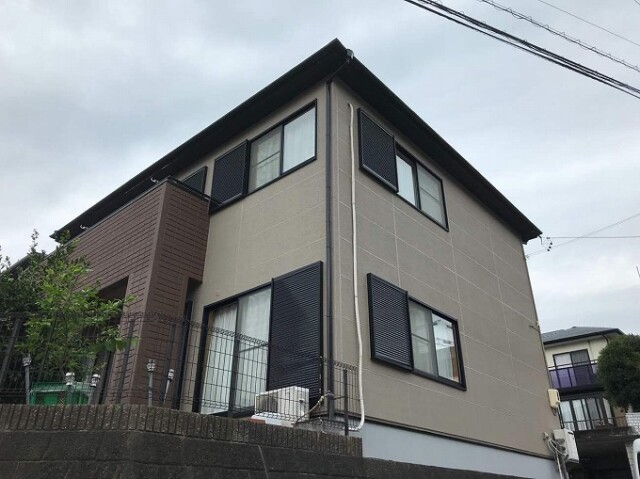 塗装工事完了です<br />
ありがとうございました
