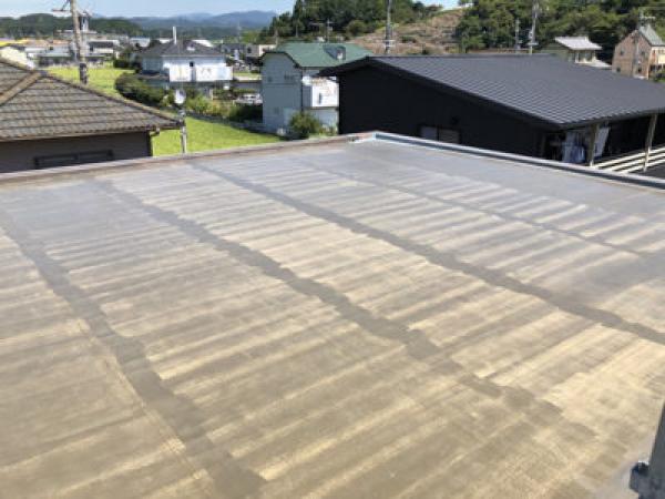 【屋上ウレタン塗膜防水工事】樹脂ノロ　完了