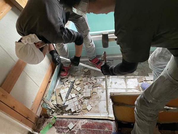 浴室 解体