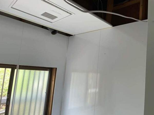 ユニットバス施工中