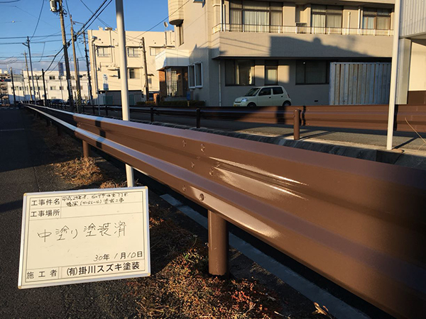 中塗り塗装　完了
