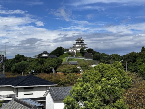 掛川城天守閣がキレイに見えた！