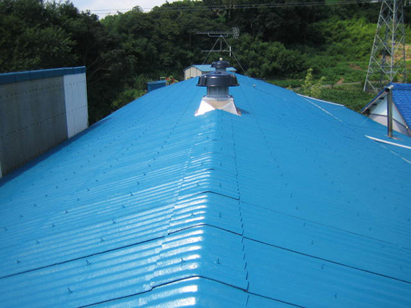 掛川市　工場　屋根塗装工事
