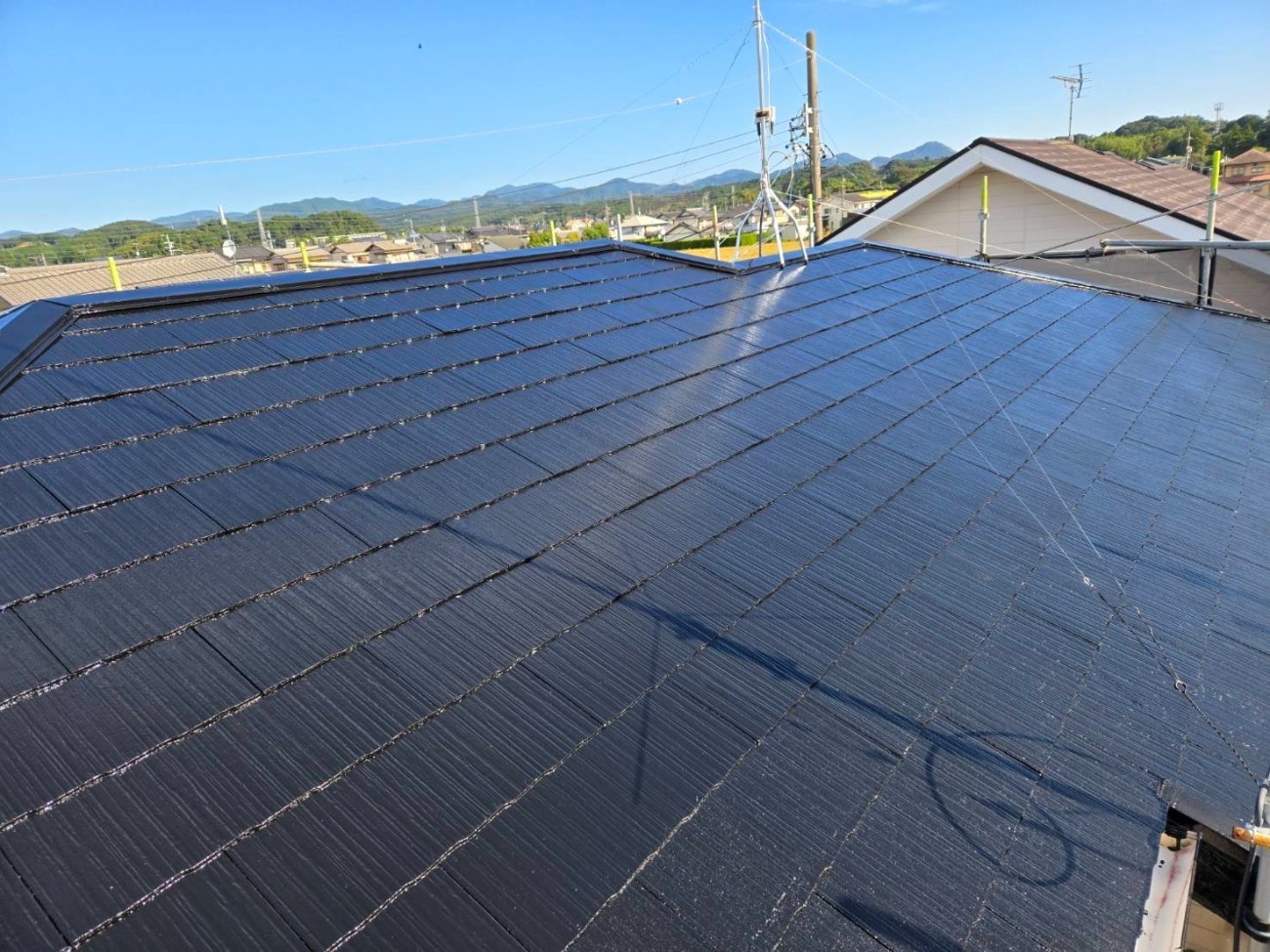 掛川市防水性美観回復塗装　屋根施工後