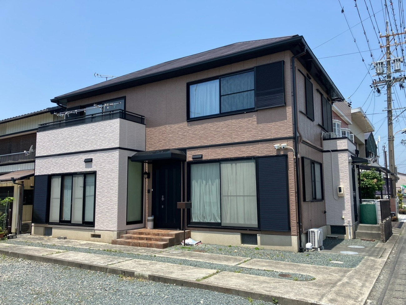 菊川市外壁フッ素塗装 施工後