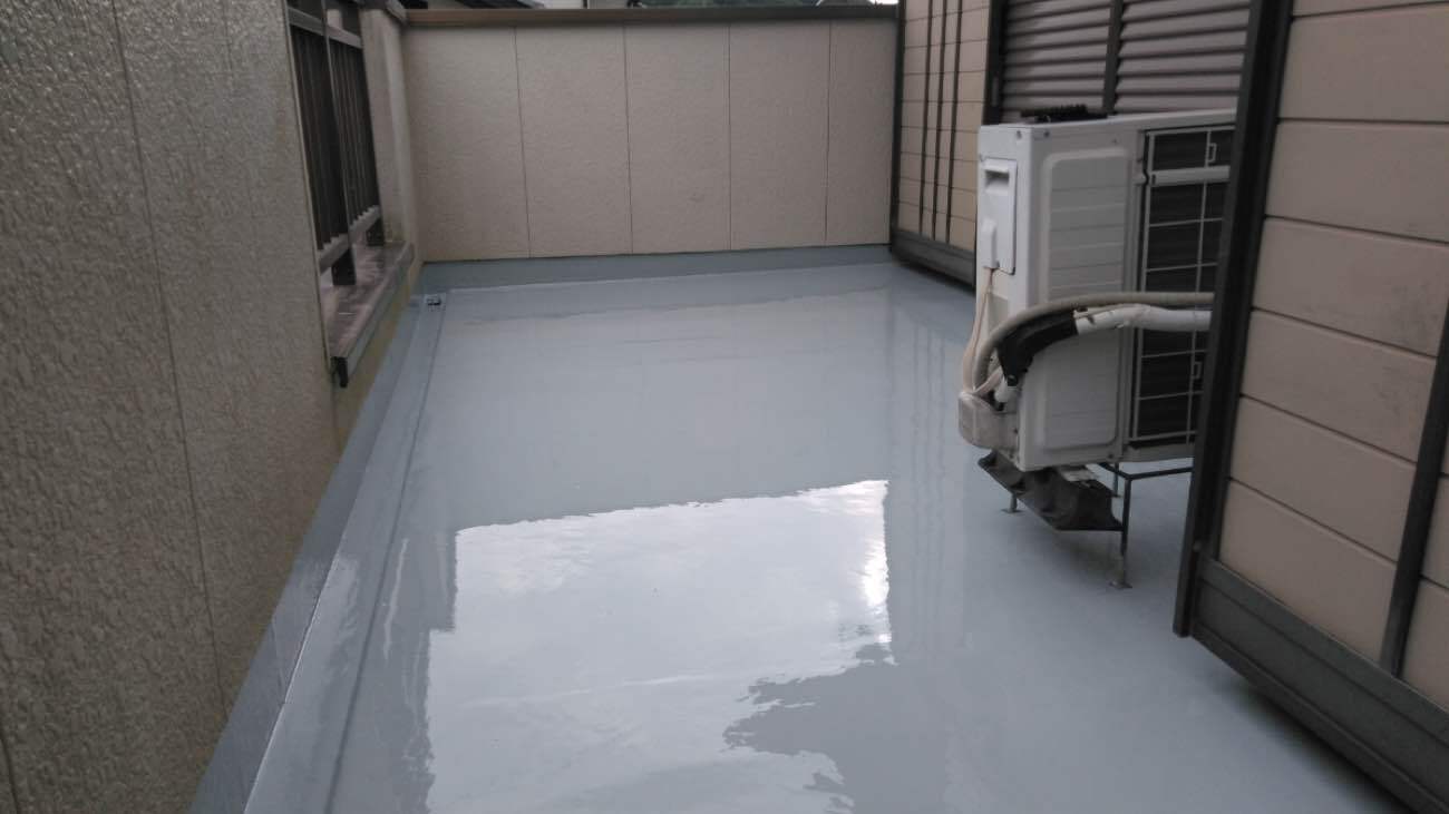 ウレタン塗膜防水 塗布完了