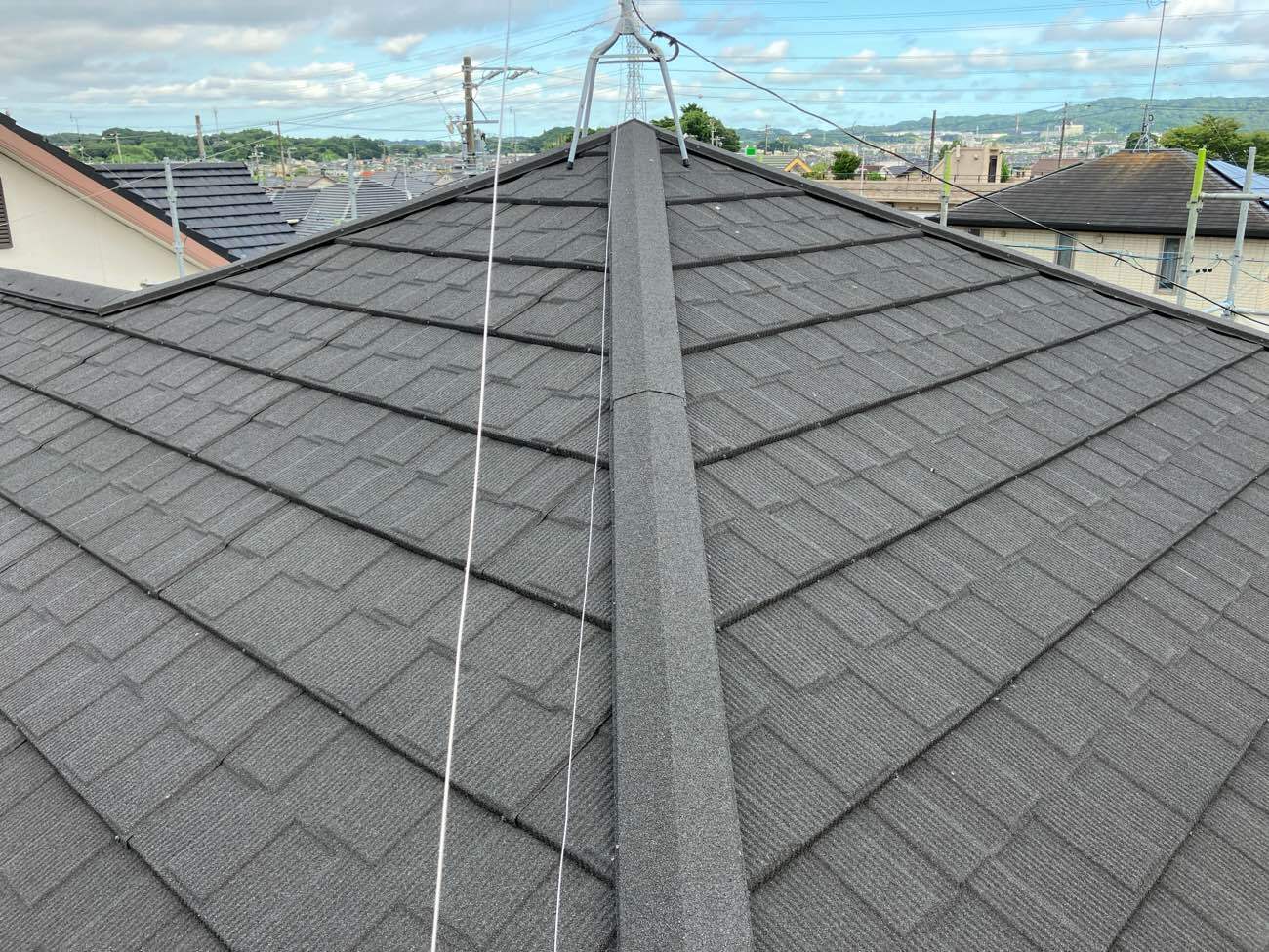 掛川市セネター屋根カバー施工後