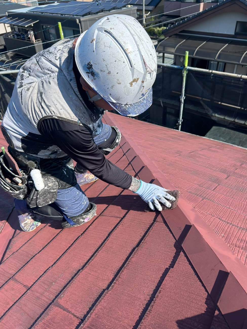 <strong>屋根板金 ケレン作業</strong></br>