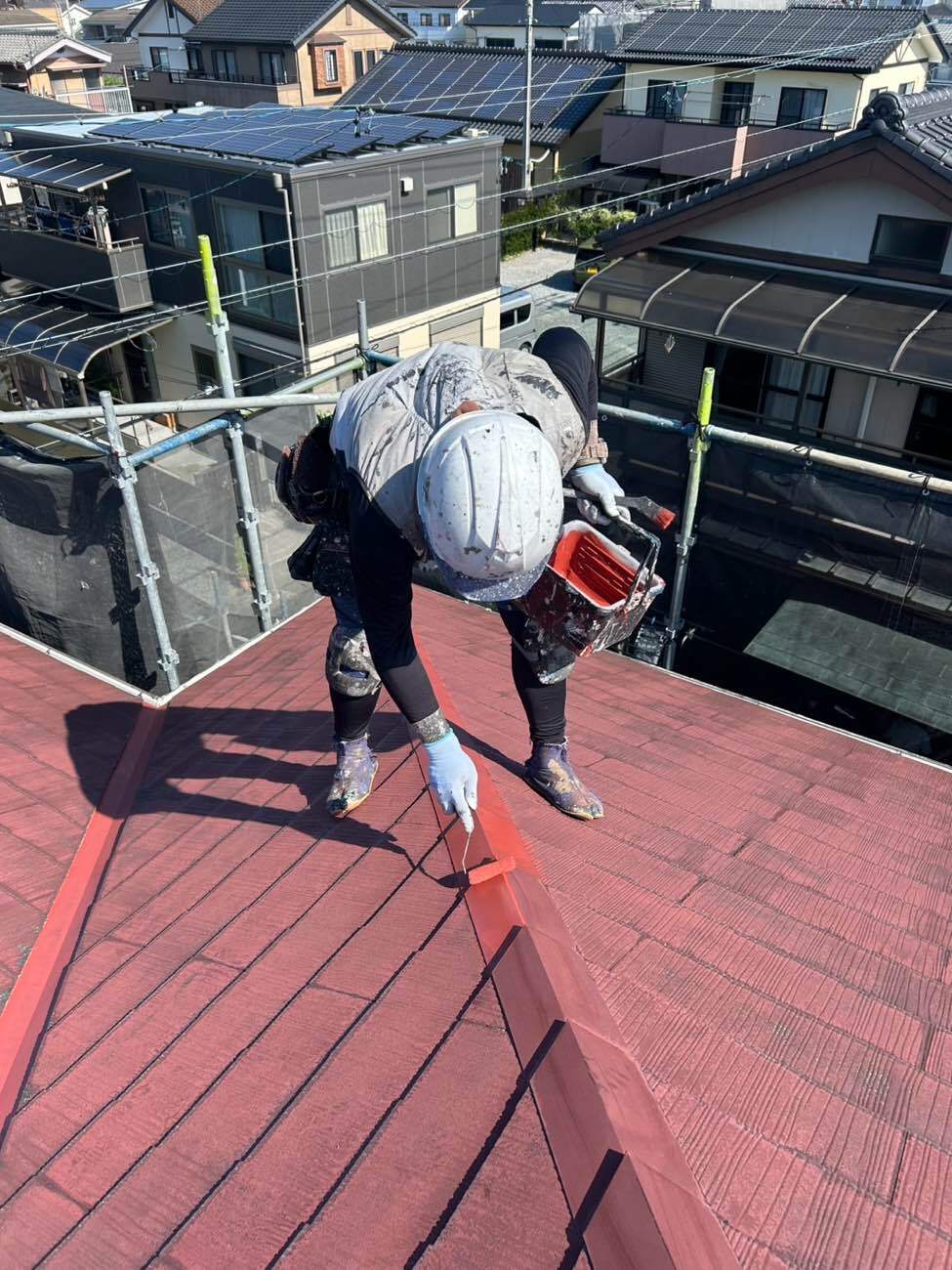 <strong>屋根板金 サビ止め塗装</strong></br>