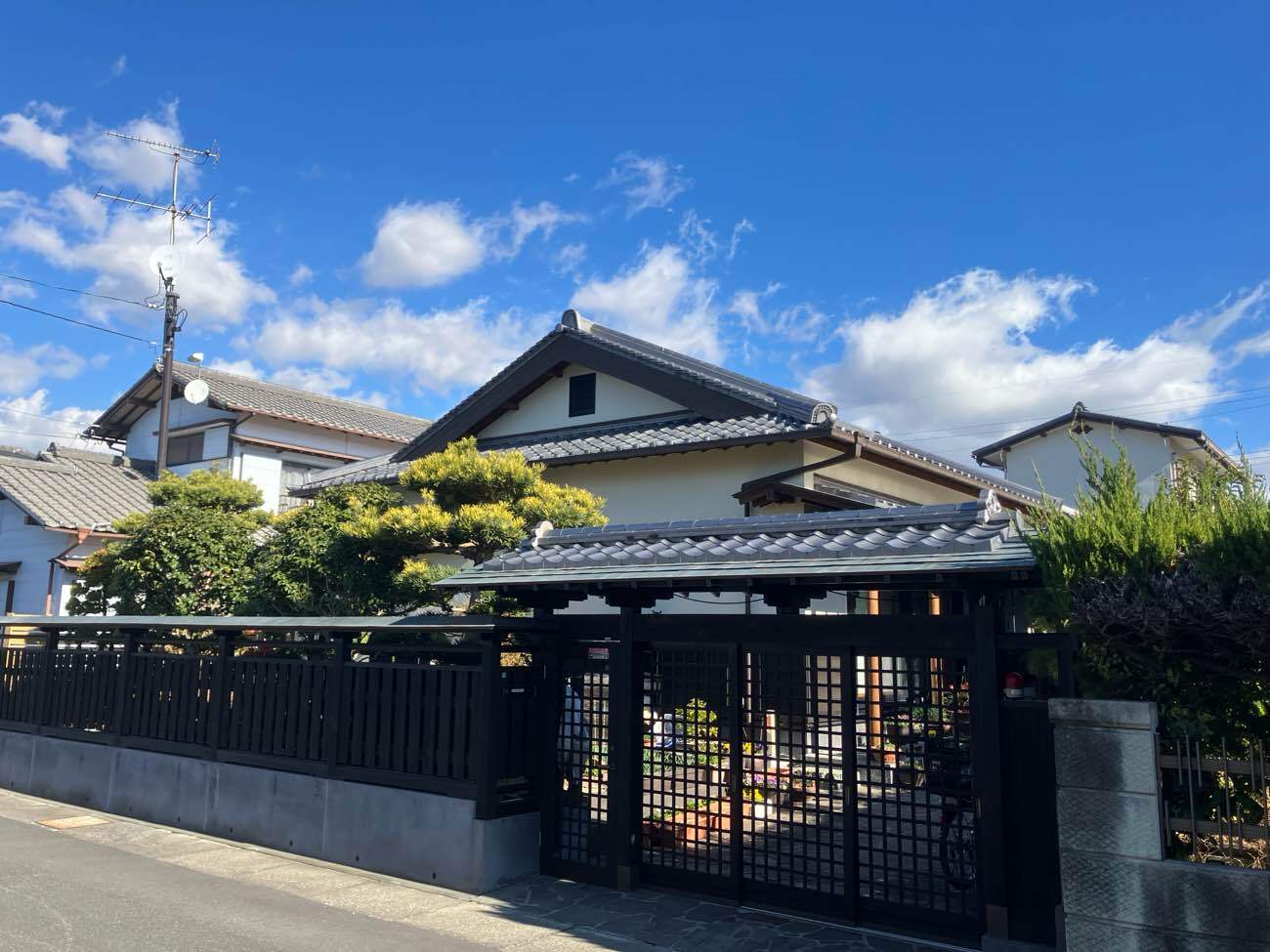 袋井市 和風外壁塗装 施工後