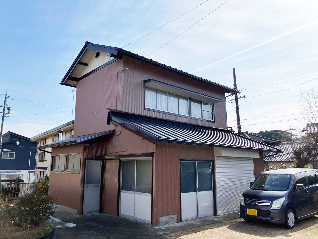 掛川屋根立平葺き　施工後