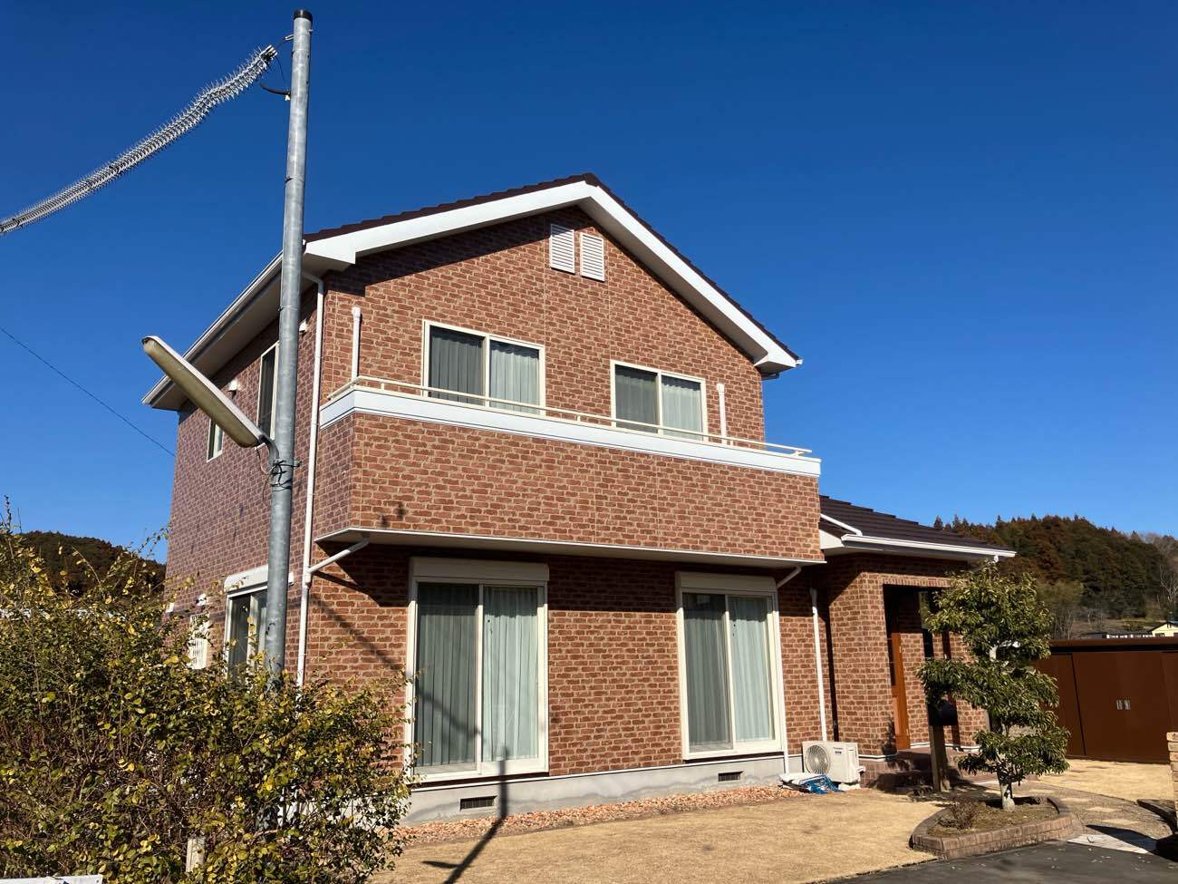 掛川市外壁クリヤー塗装　施工後