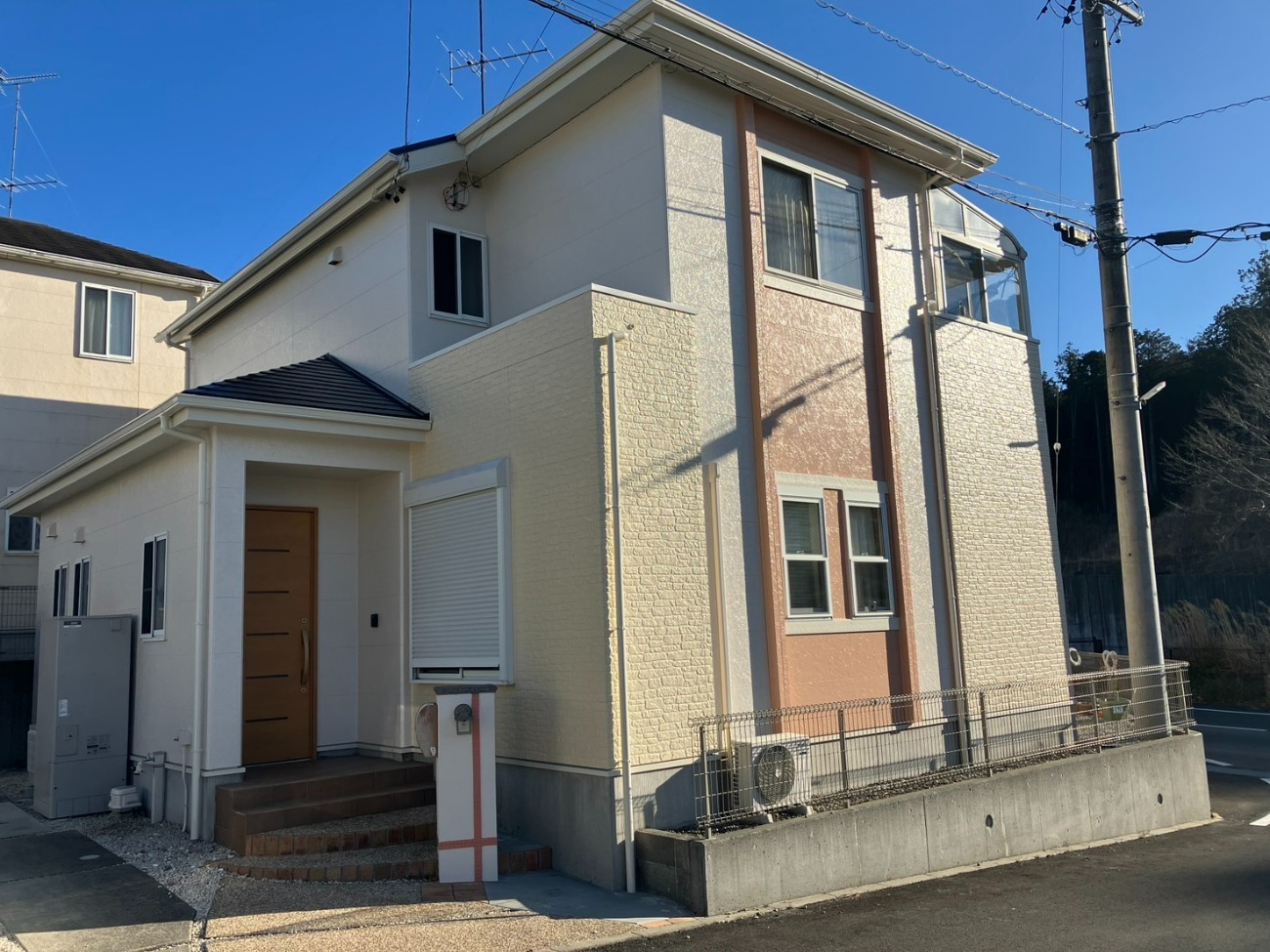 袋井市外壁フッ素塗装　施工後