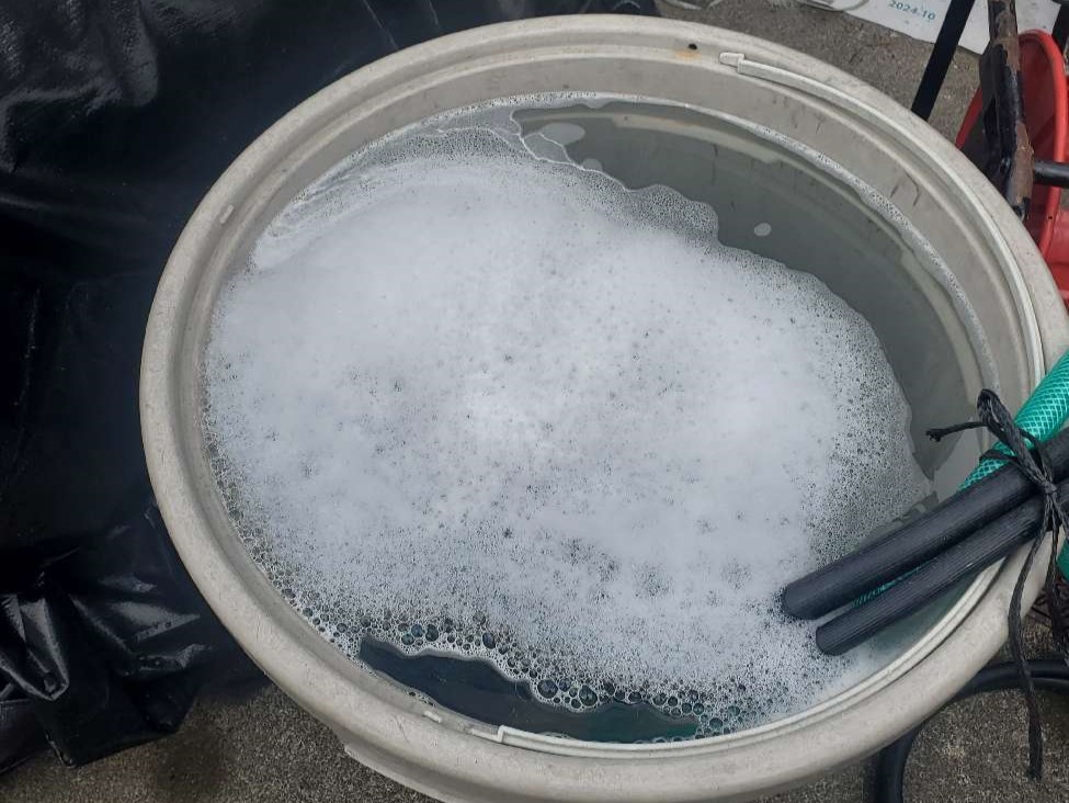 バイオ洗浄水準備中