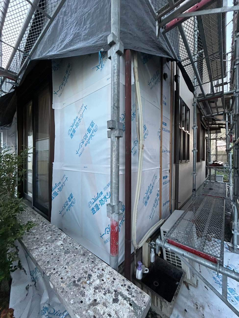 防水シートの新設