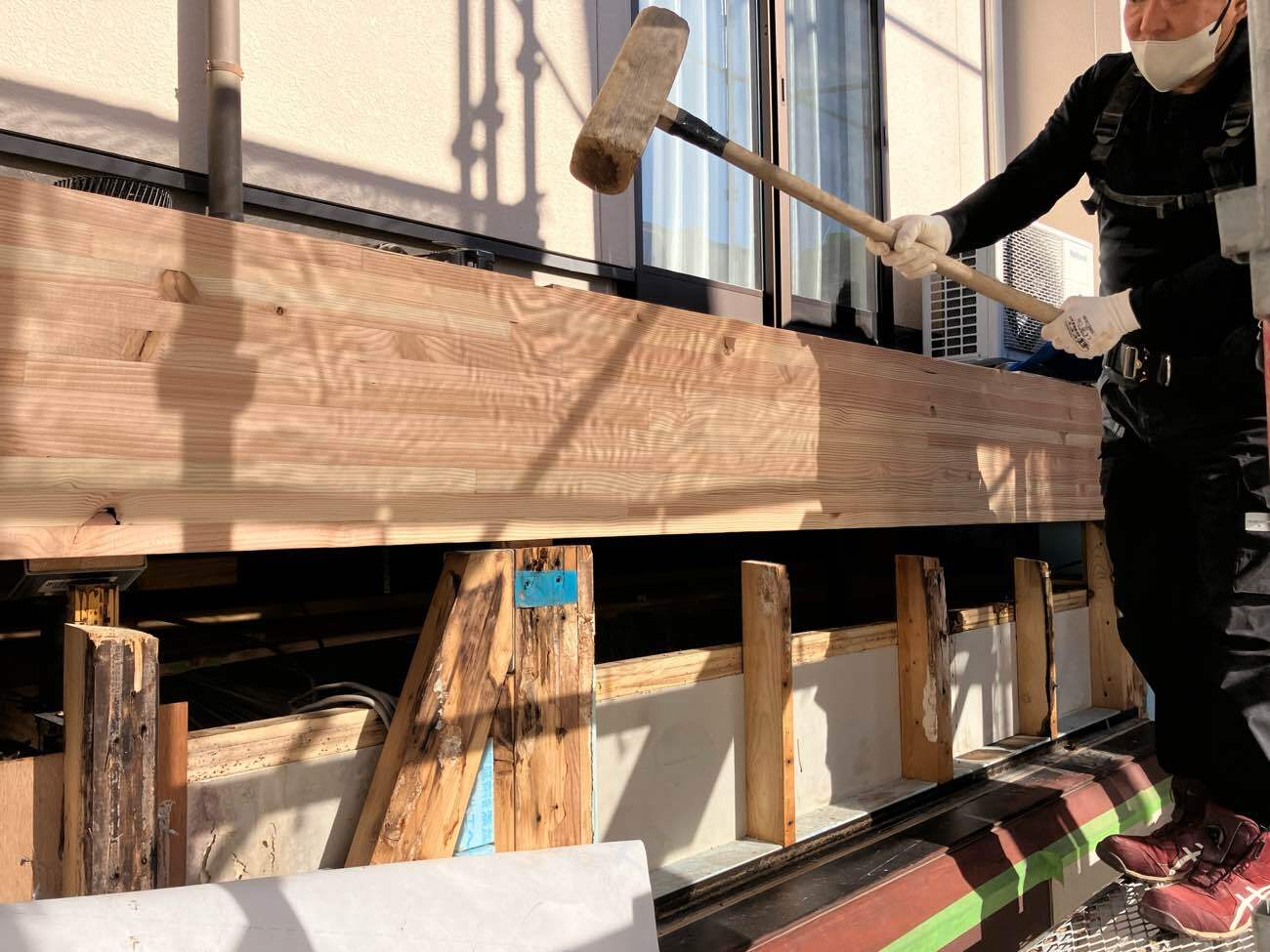 下地木(梁)の新設