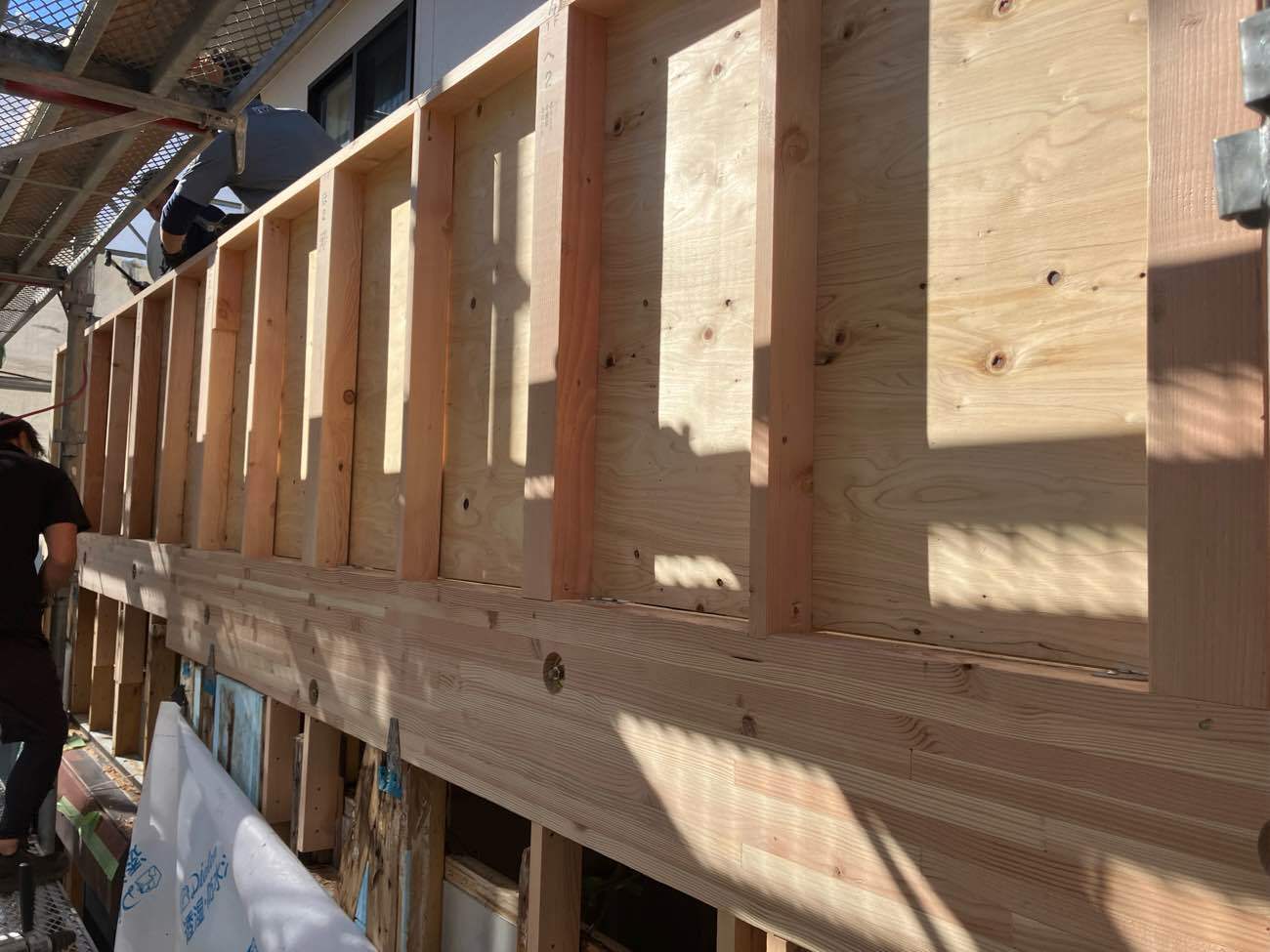 下地構造⽤合板の新設