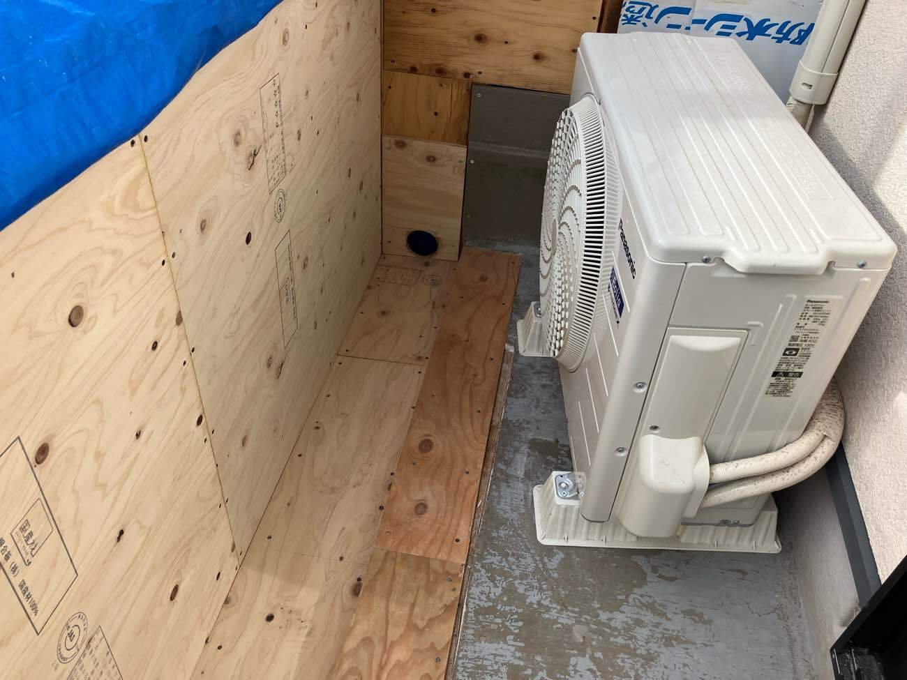 下地構造⽤合板の新設