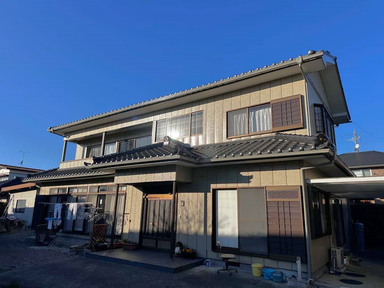 菊川市 外壁塗装 金属サイディング　施工後