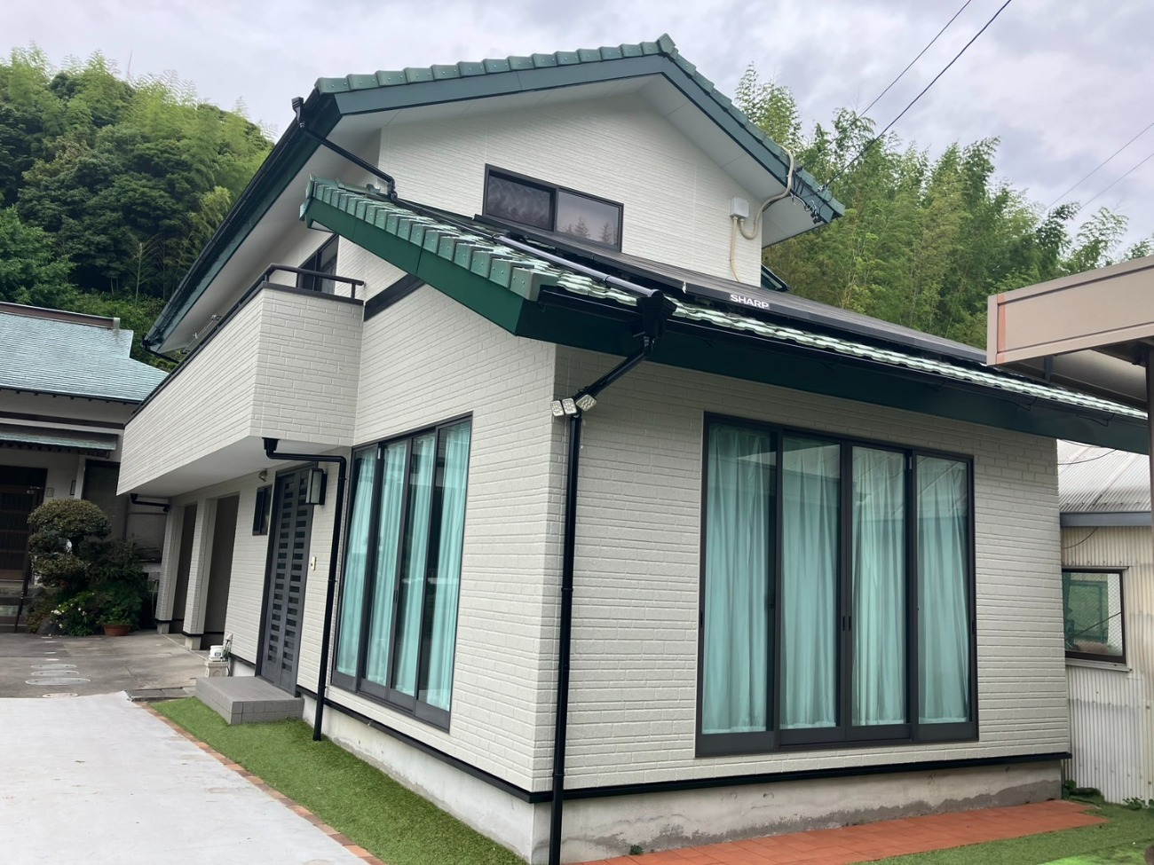 牧之原市外壁多彩塗装 施工後