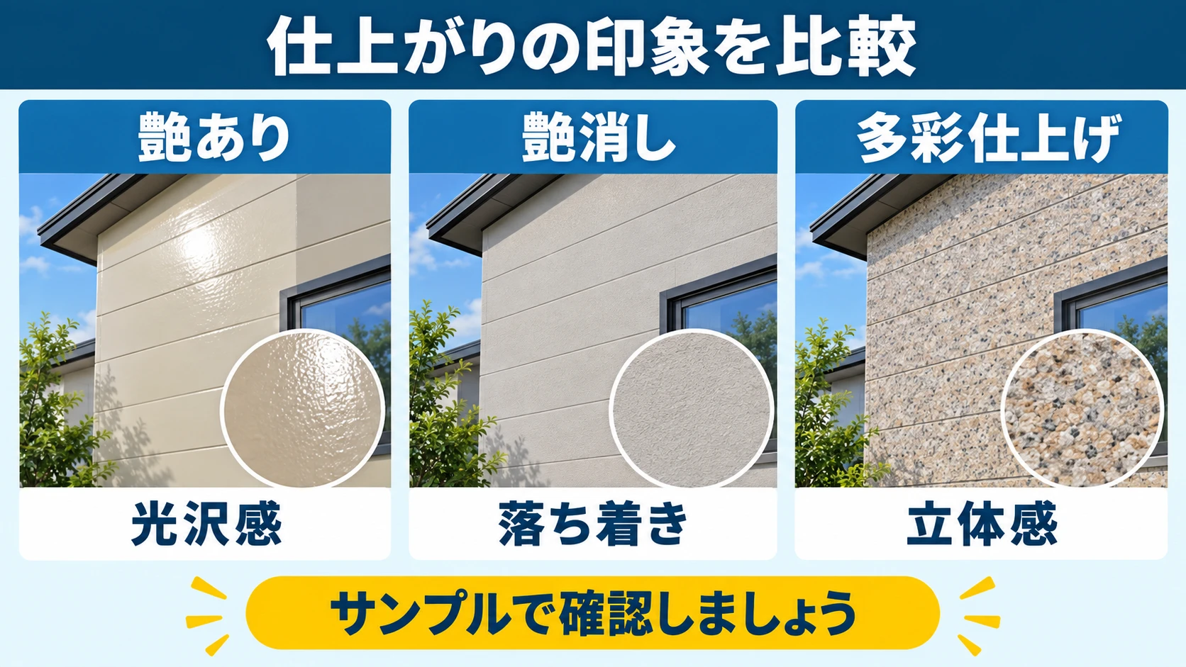 仕上がりの印象を比較