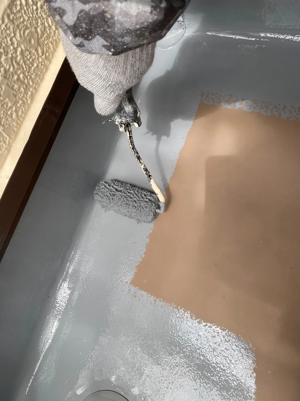 ベランダ床塗装